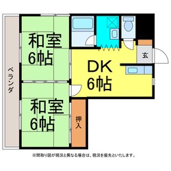 平和コーポの物件間取画像